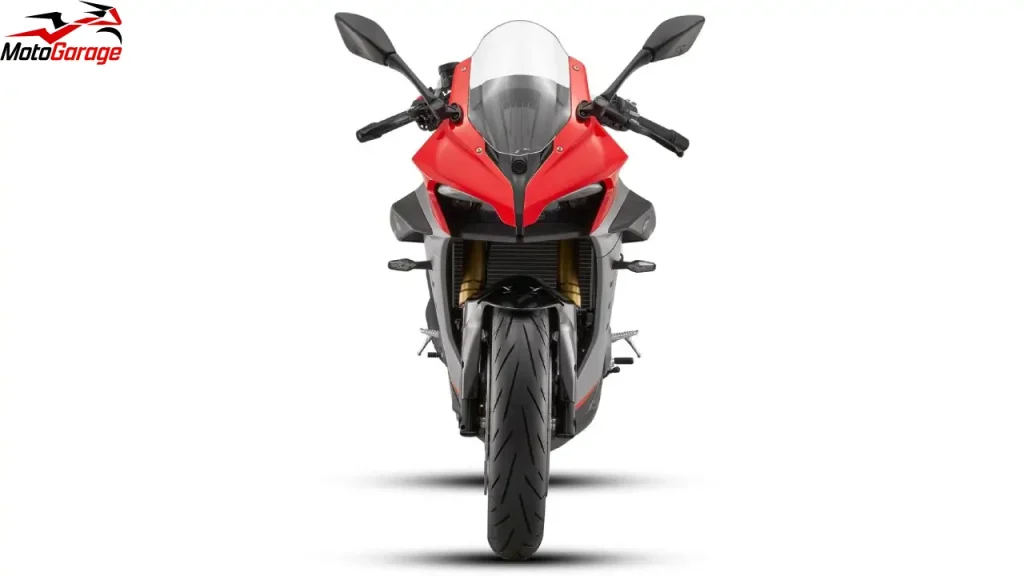 موتورسیکلت اسپرت QJMotor SRK600RS نمای جلومدل ۲۰۲۶ با موتور چهار سیلندر و طراحی جدید