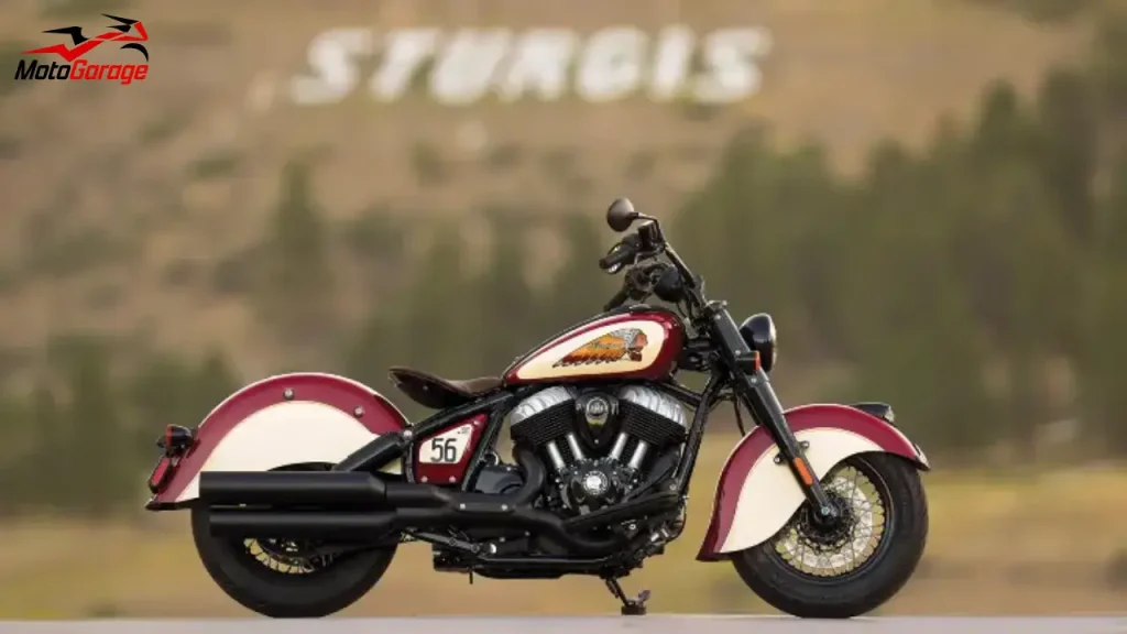 موتورسیکلت Indian Chief Vintage Sturgis SD Edition 2026 با رنگ قرمز و کرم